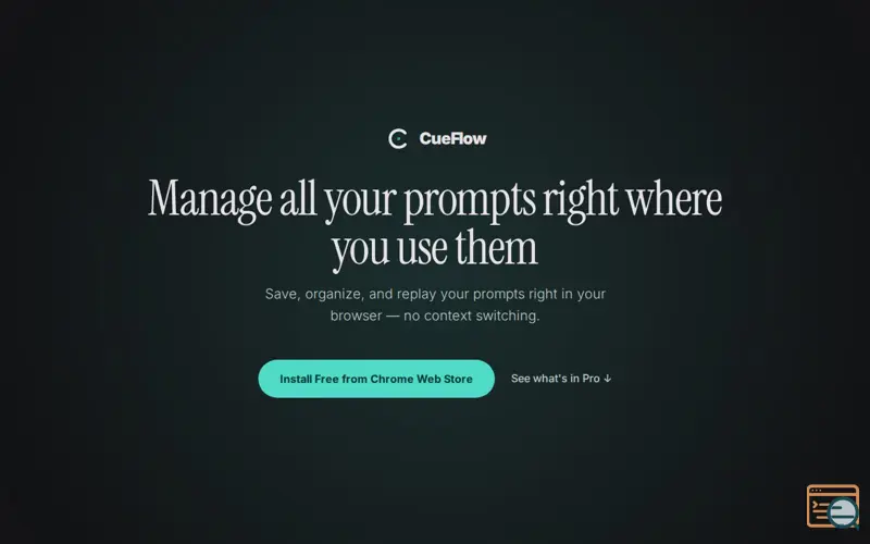 Screenshot of CueFlow