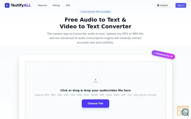 Screenshot of TextifyAll