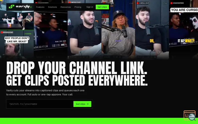 Screenshot of Varity