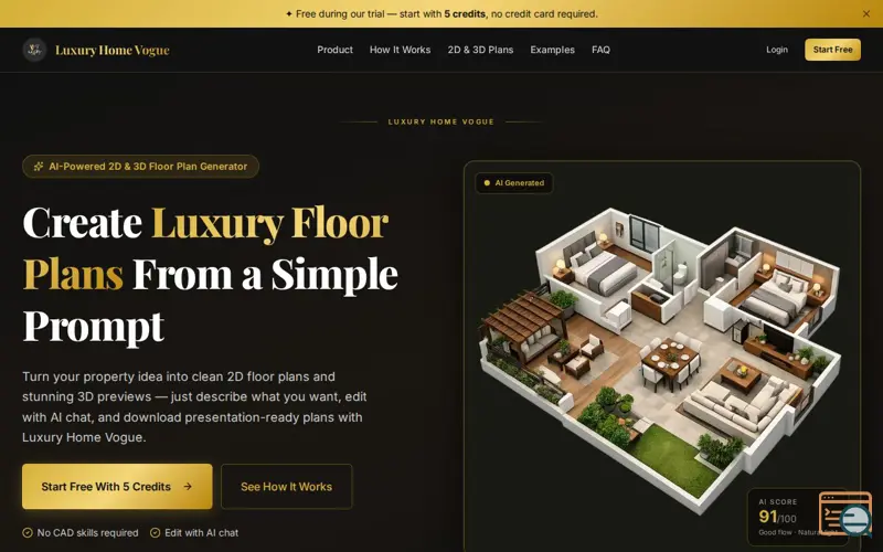 Screenshot of Luxury home vogue 