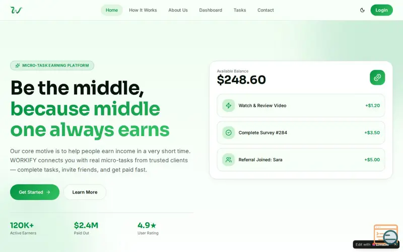 Screenshot of Workify