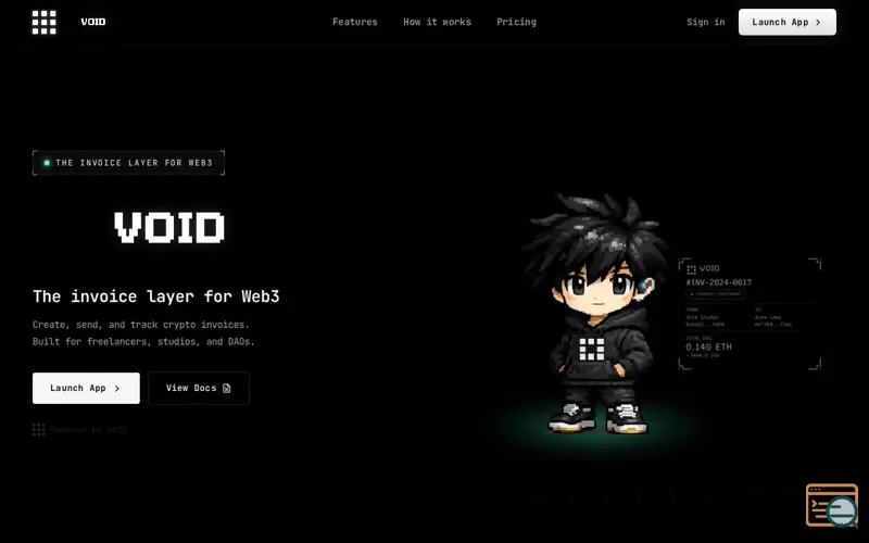 Screenshot of VOID