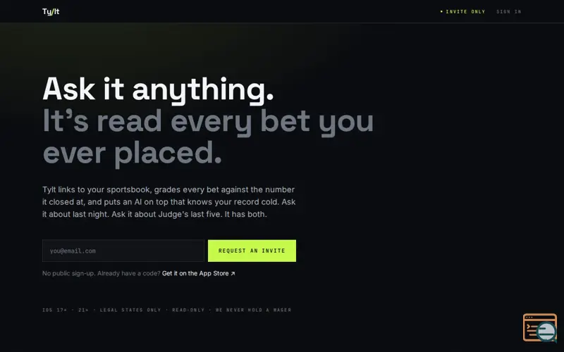 Screenshot of Tylt