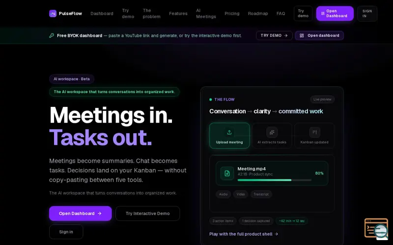 Screenshot of PulseFlow