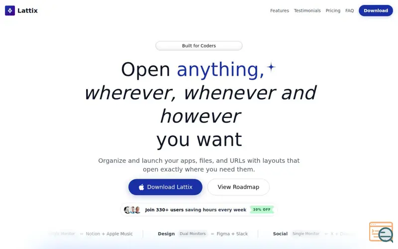 Screenshot of Lattix 2.0
