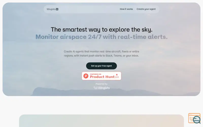 Screenshot of Wingbits AI