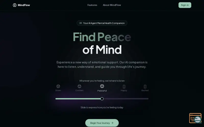 Screenshot of MindFlow-AI powered Chat Assistant 