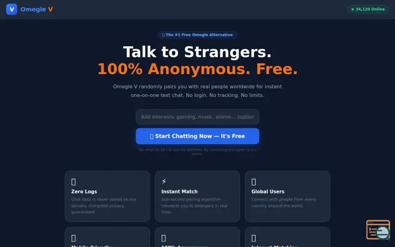 Screenshot of Omegle V