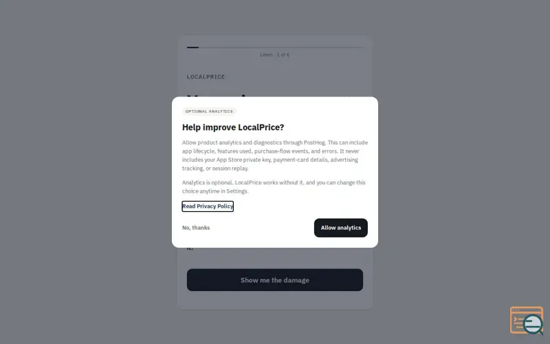 Screenshot of LocalPrice — App Price Localization