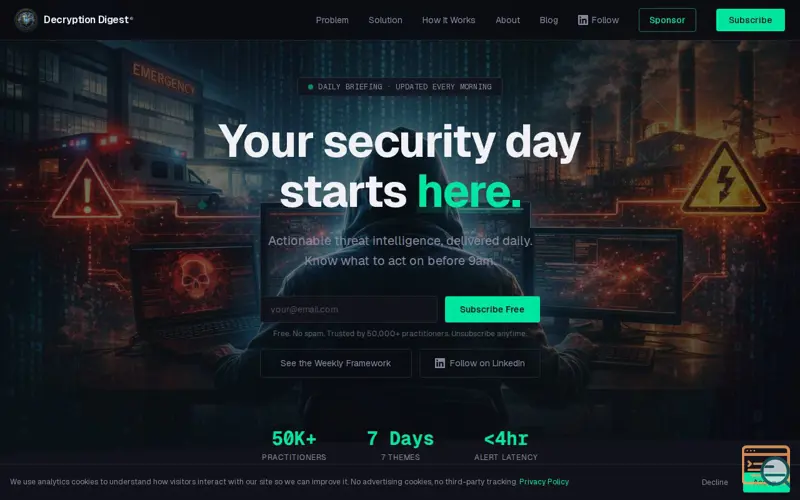 Screenshot of Decryption Digest
