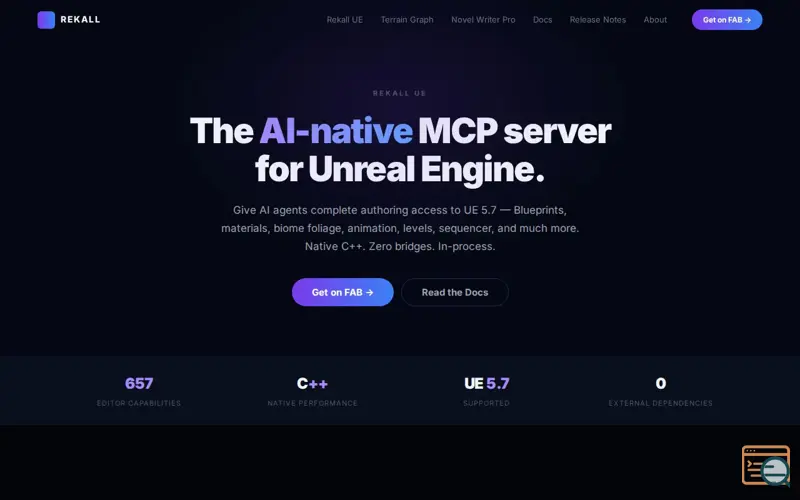 Screenshot of Rekall MCP Tools for Unreal Engine