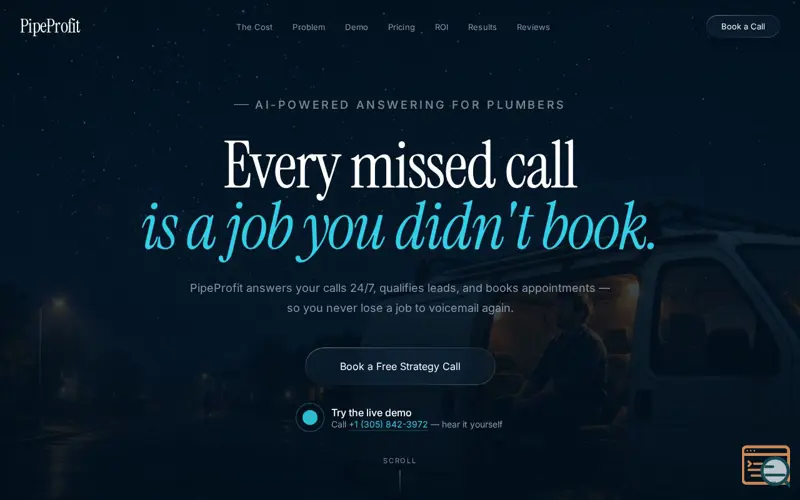 Screenshot of PipeProfit — Never Miss Another Job
