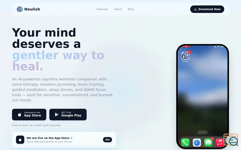 Screenshot of Neulish
