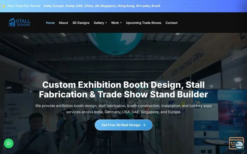 Screenshot of Stall Designs