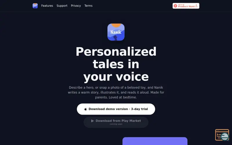 Screenshot of Nanik — Bedtime Stories for Kids