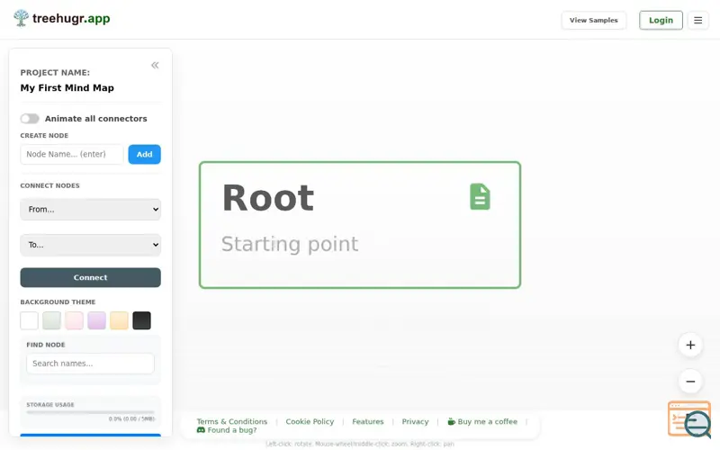 Screenshot of TreeHugr, a launch using EuroDNS