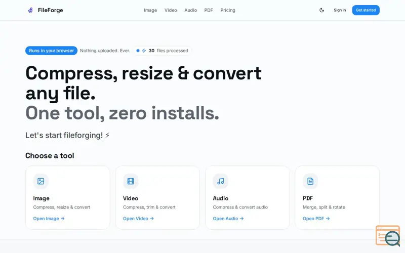 Screenshot of FileForge