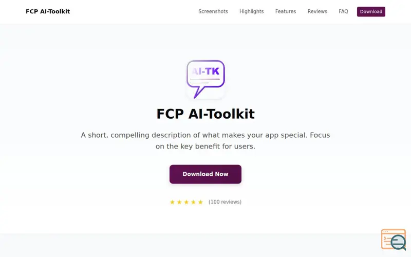 Screenshot of FCP AI-Toolkit