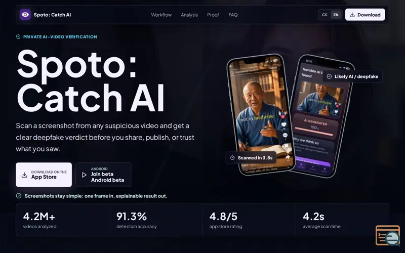 Screenshot of Spoto: Catch AI
