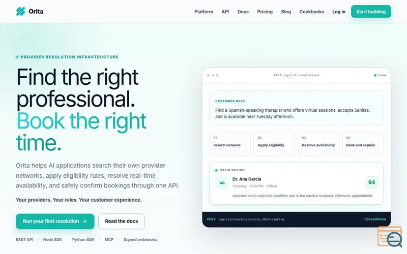Screenshot of Orita