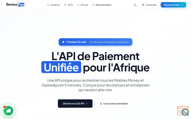 Screenshot of GeniusPay