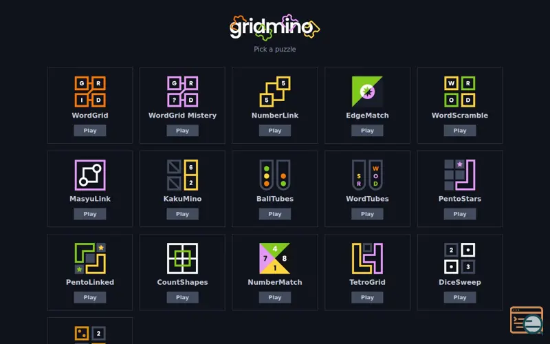 Screenshot of Gridmino