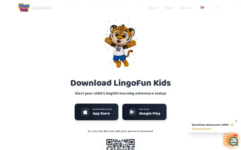 Screenshot of LingoFun, a launch using Ezy AI