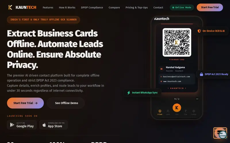 Screenshot of Kauntech
