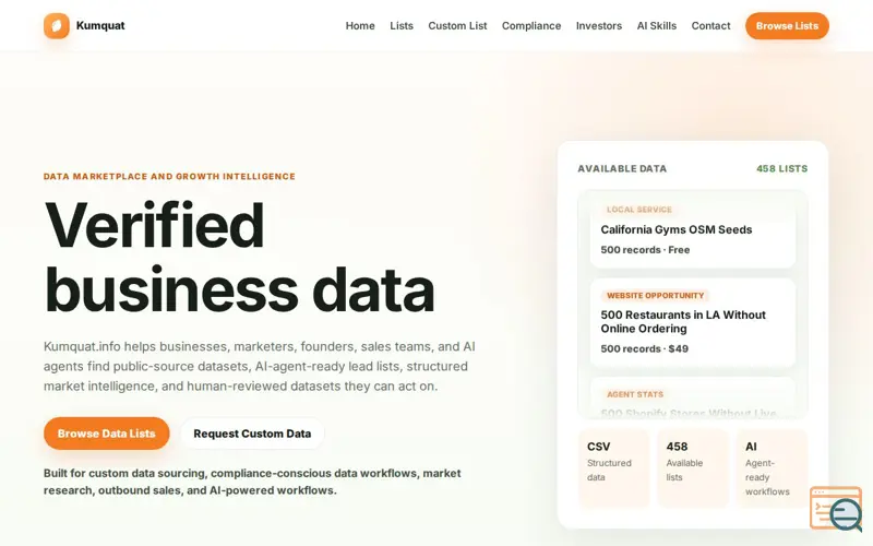 Screenshot of Kumquat