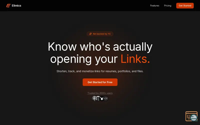 Screenshot of Elimics