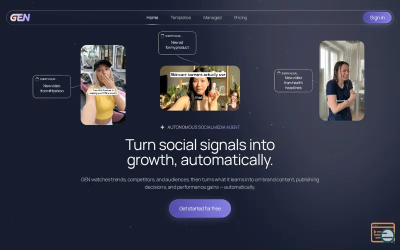 Screenshot of GEN.PRO 