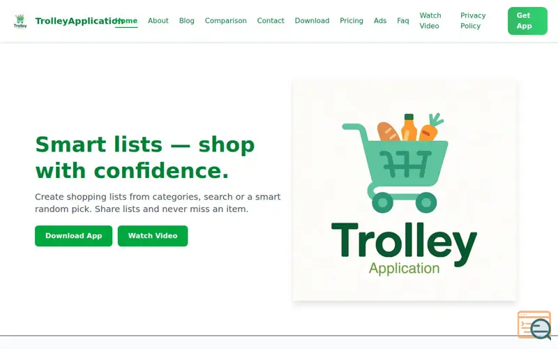 Screenshot of TrolleyApplication
