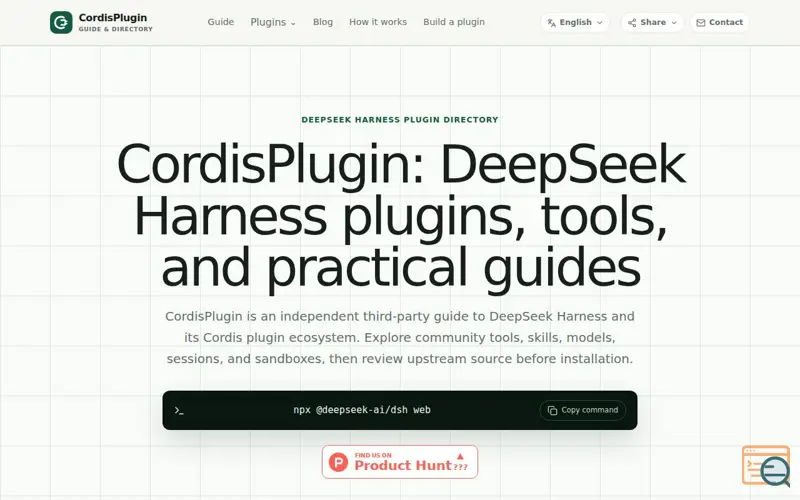 Screenshot of CordisPlugin