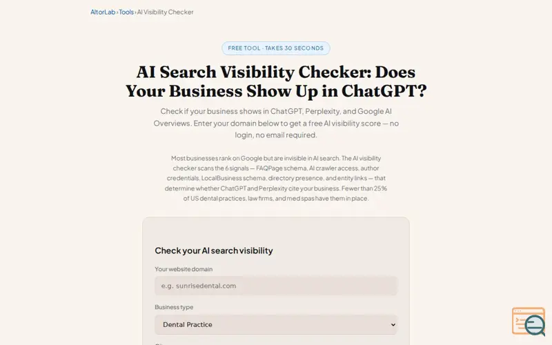 Screenshot of AltorLab