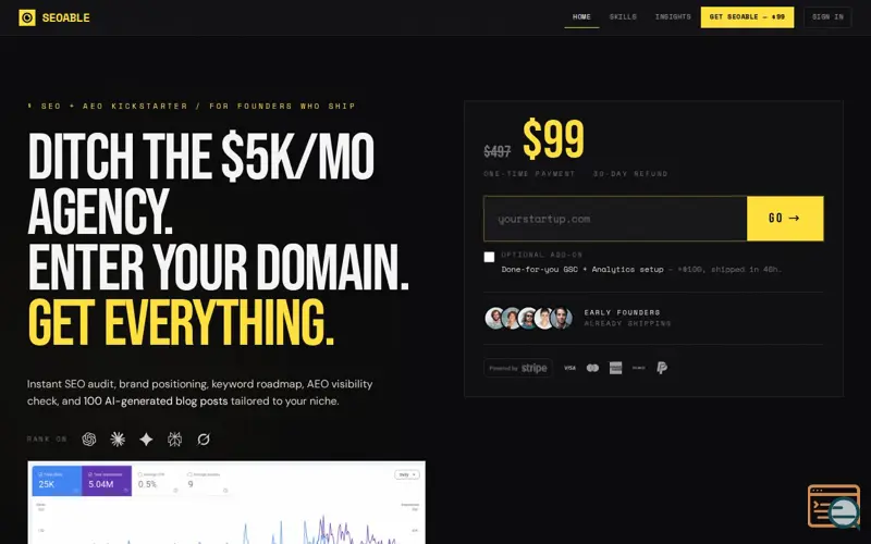 Screenshot of SEOABLE