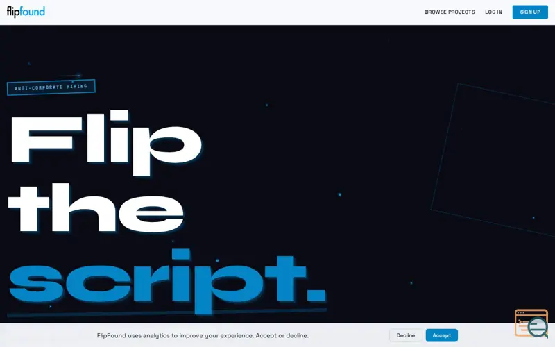 Screenshot of FlipFound
