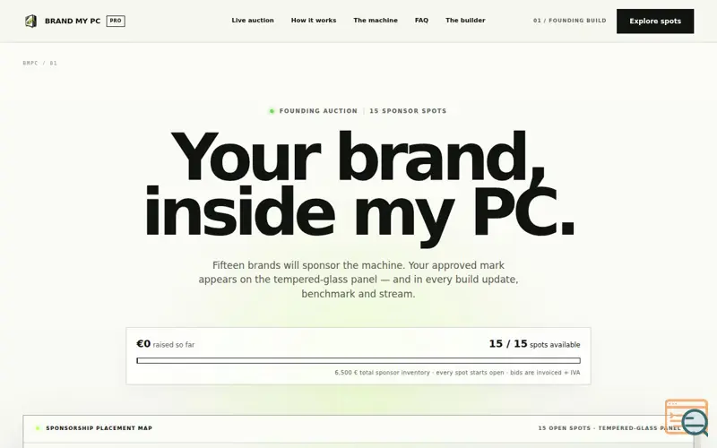 Screenshot of Brand My PC