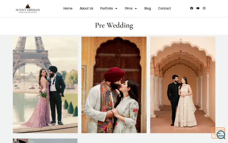 Screenshot of Sunny Dhiman Photography