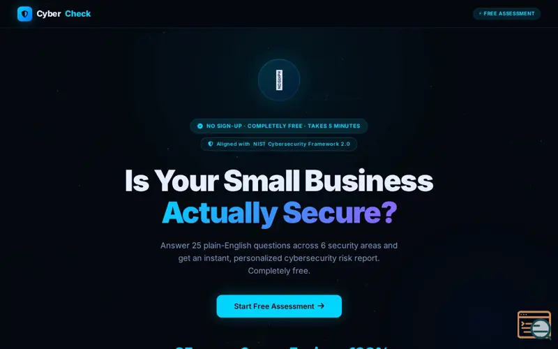 Screenshot of CyberCheck