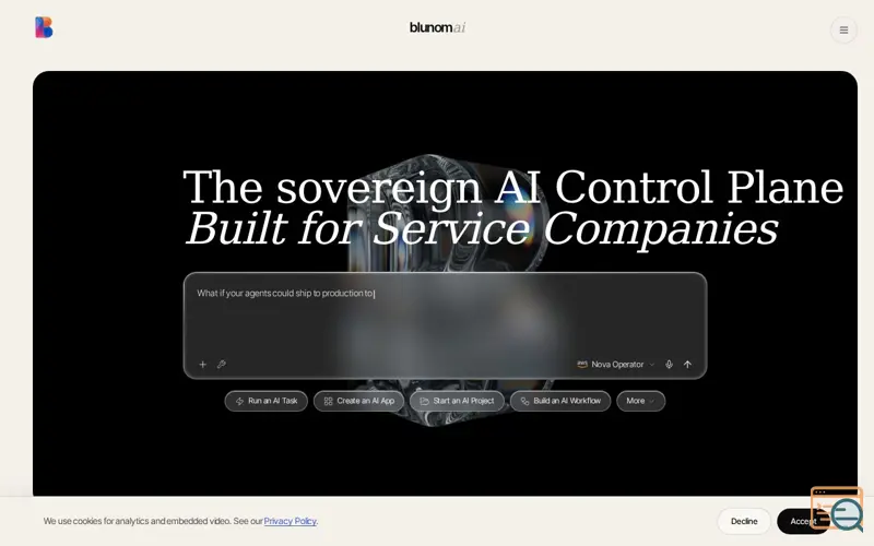 Screenshot of Blunom AI Launch!