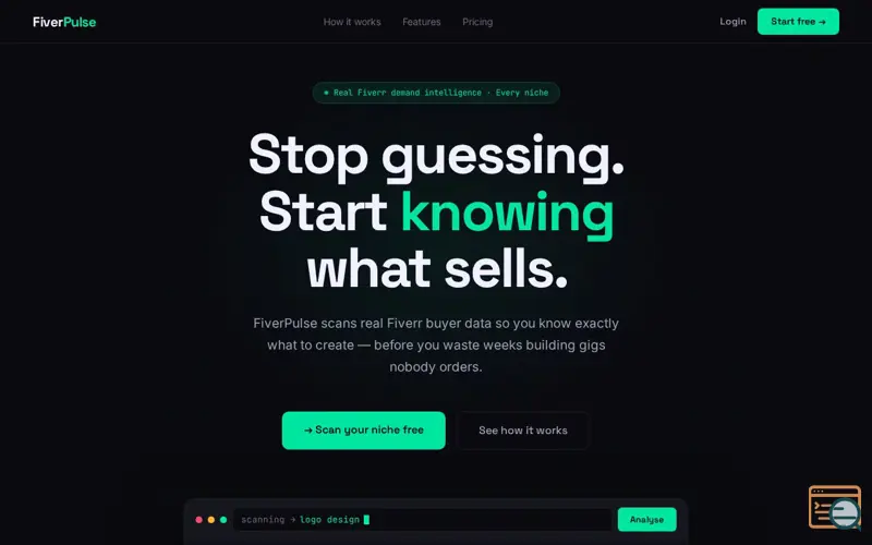 Screenshot of FiverPulse 