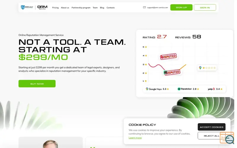 Screenshot of ORM Service