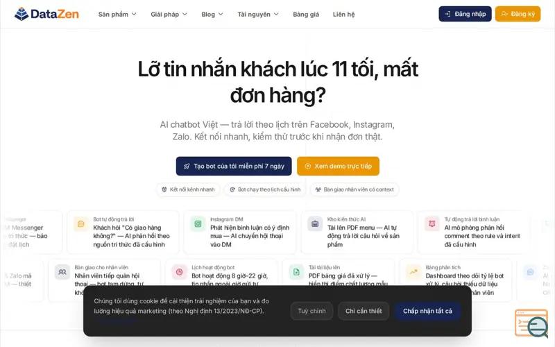 Screenshot of Datazen-AI