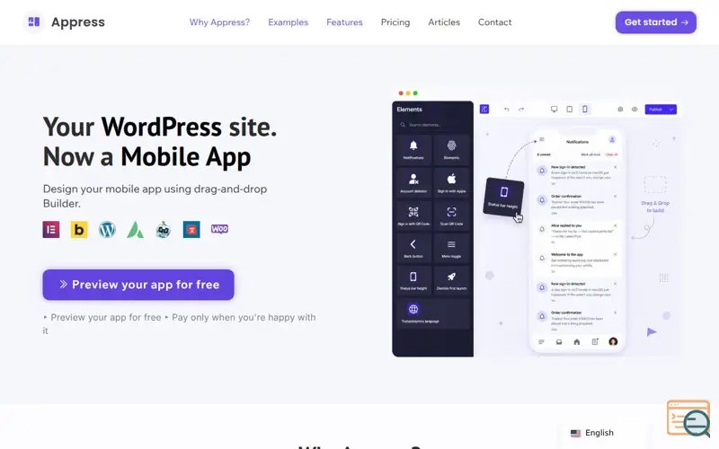 Screenshot of Appress