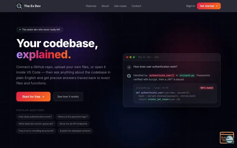 Screenshot of The Ex Dev