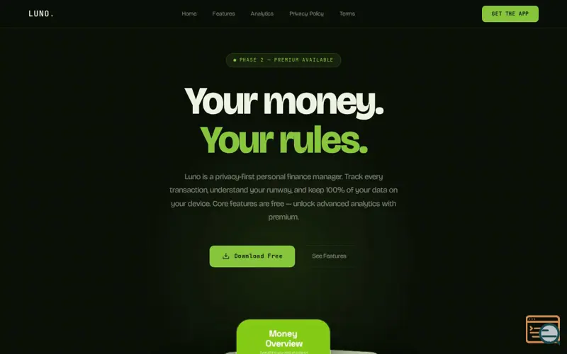 Screenshot of Luno