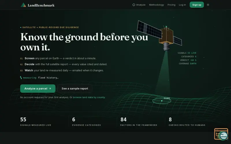 Screenshot of LandBenchmark