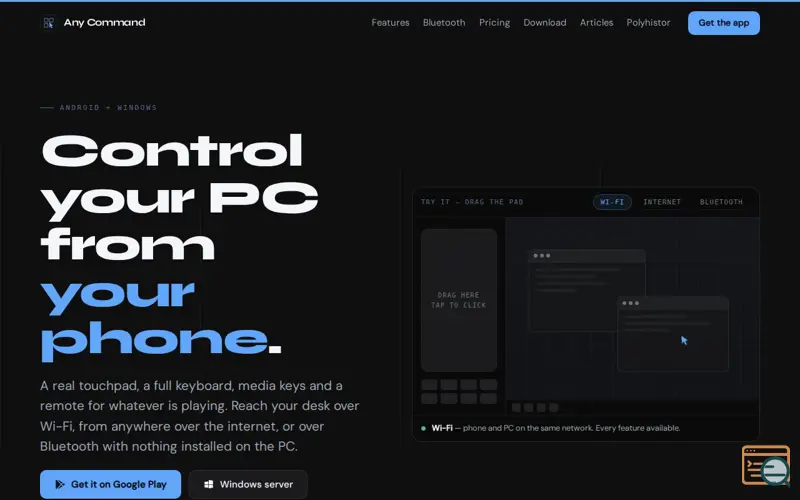 Screenshot of Any Command