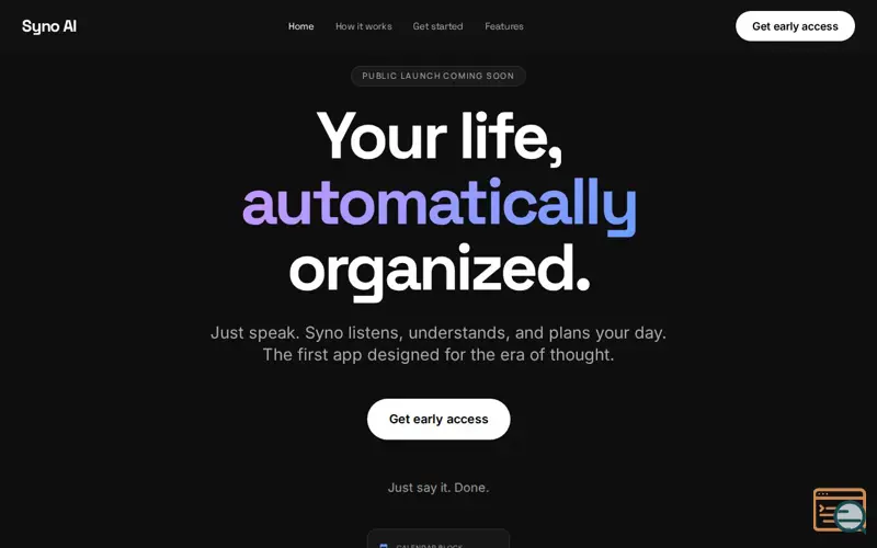 Screenshot of Syno 