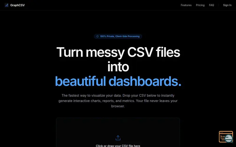 Screenshot of GraphCSV